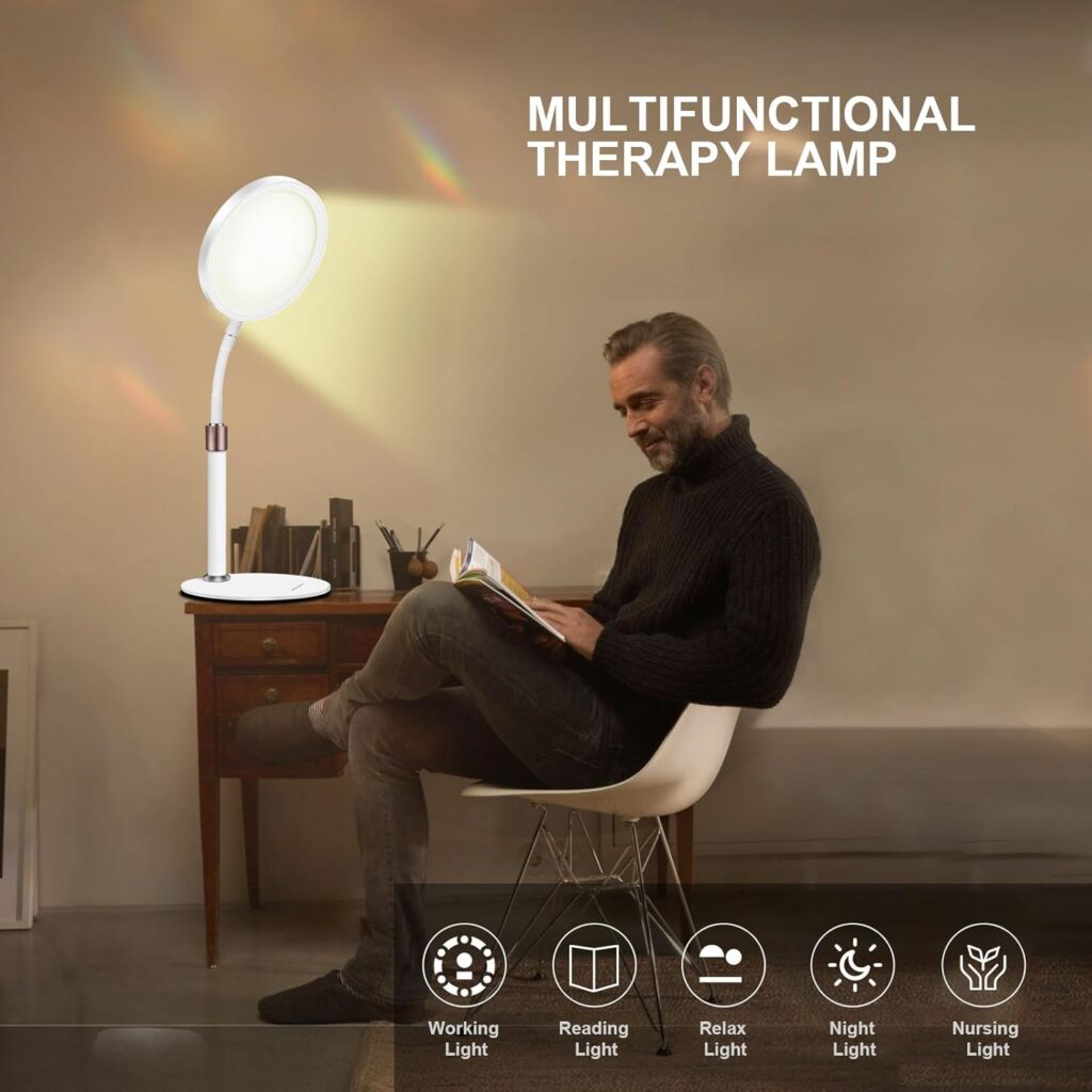 Lámpara de terapia de luz natural para oficina o casa