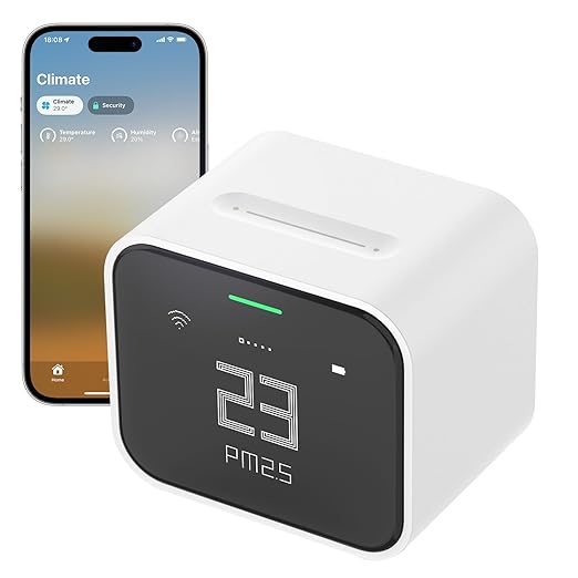 Sensor inteligente de calidad del aire vinculado a app móvil