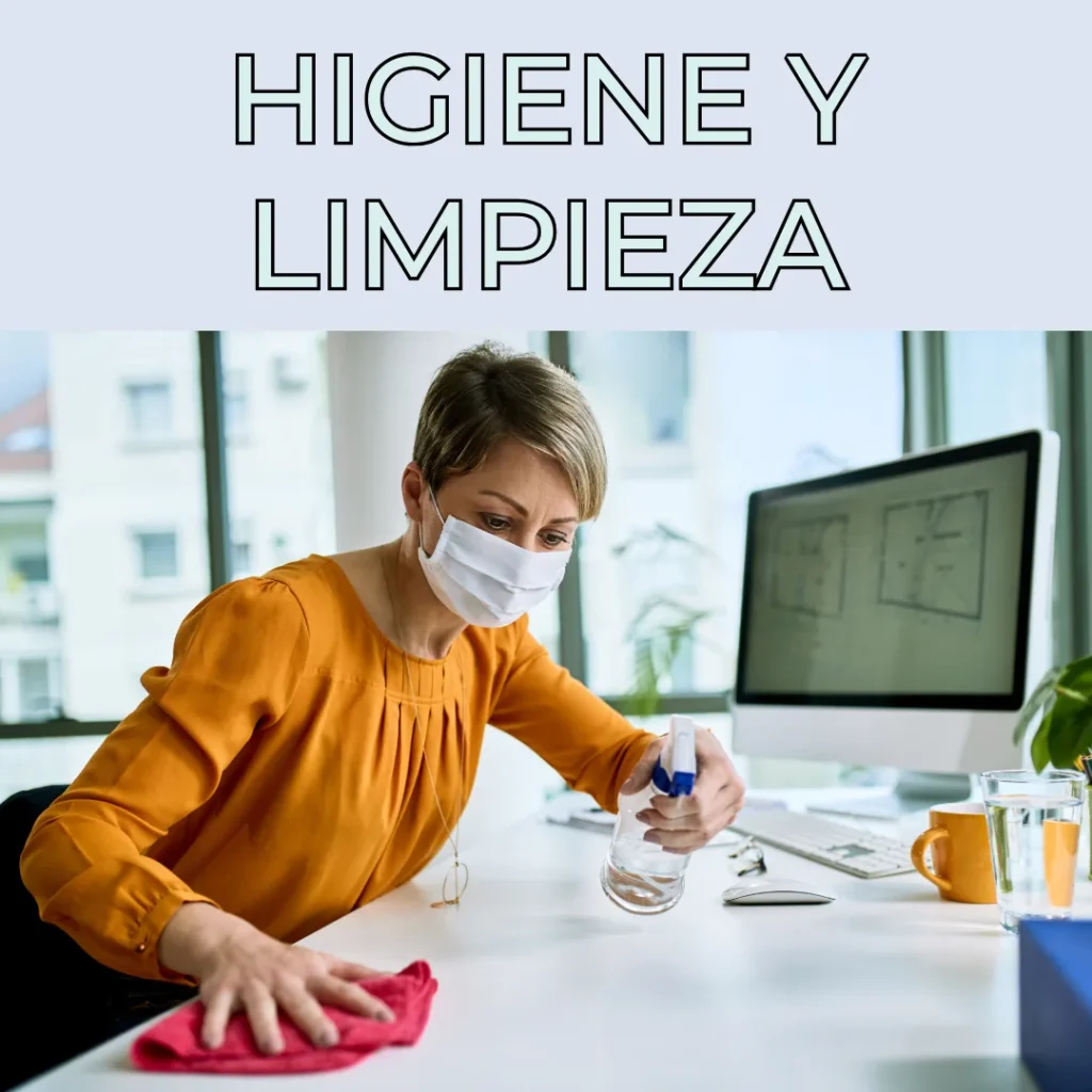 Categoría Higiene y Limpieza: productos y rutinas para mantener tu oficina libre de gérmenes y más saludable.