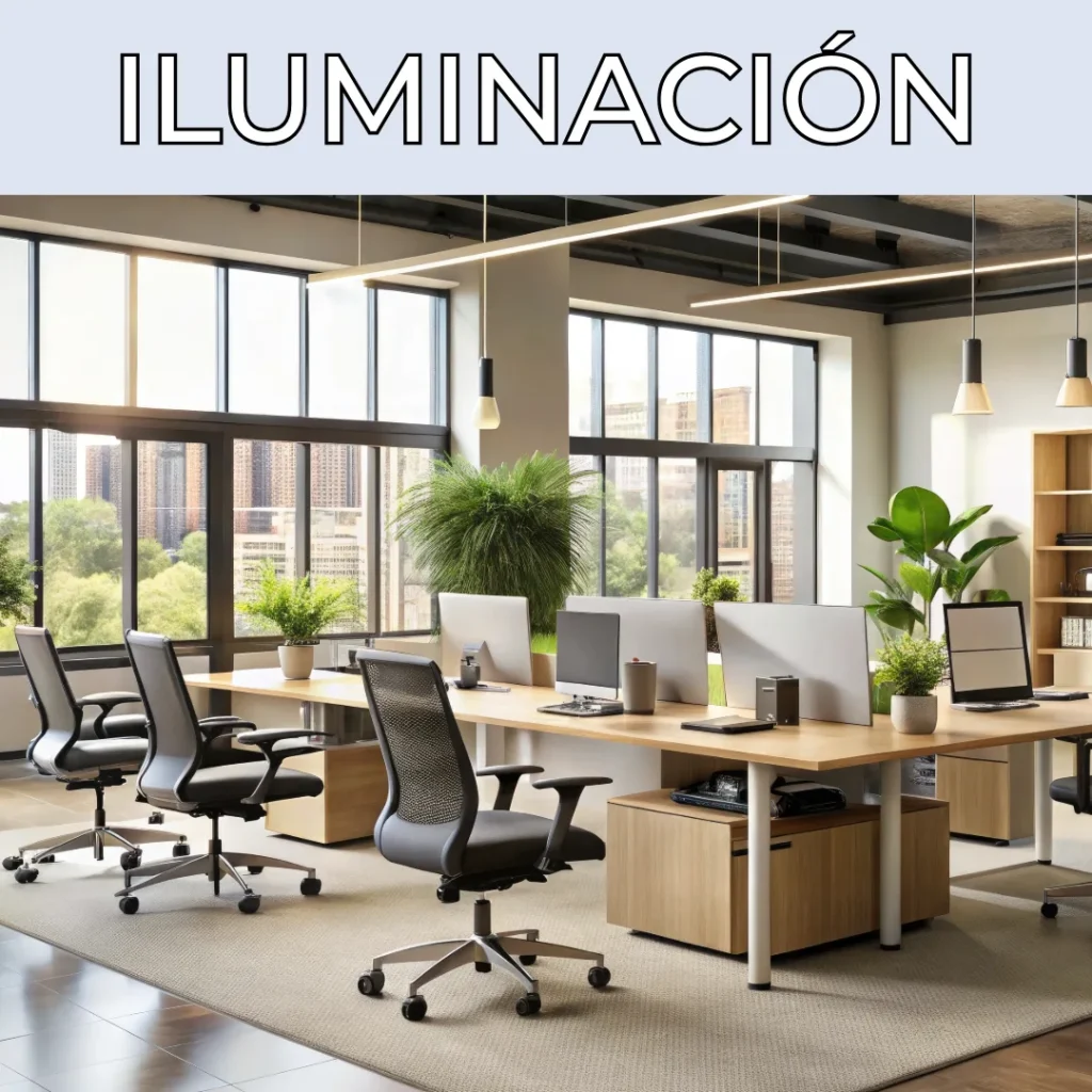 Categoría Iluminación: soluciones para una luz adecuada que favorezca la concentración y el bienestar visual.